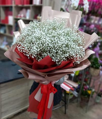 Букет цветов из: Гипсофила в Карабудахкенте